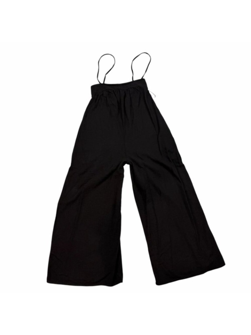 BOBI Overall Pants Size Small Black Wide Leg Ultra High Rise Waist 51E-389015 - Picture 3 of 10